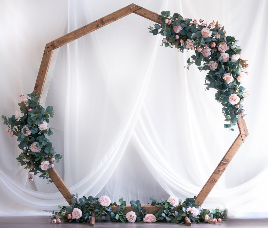 The Heptagon Arch with florals